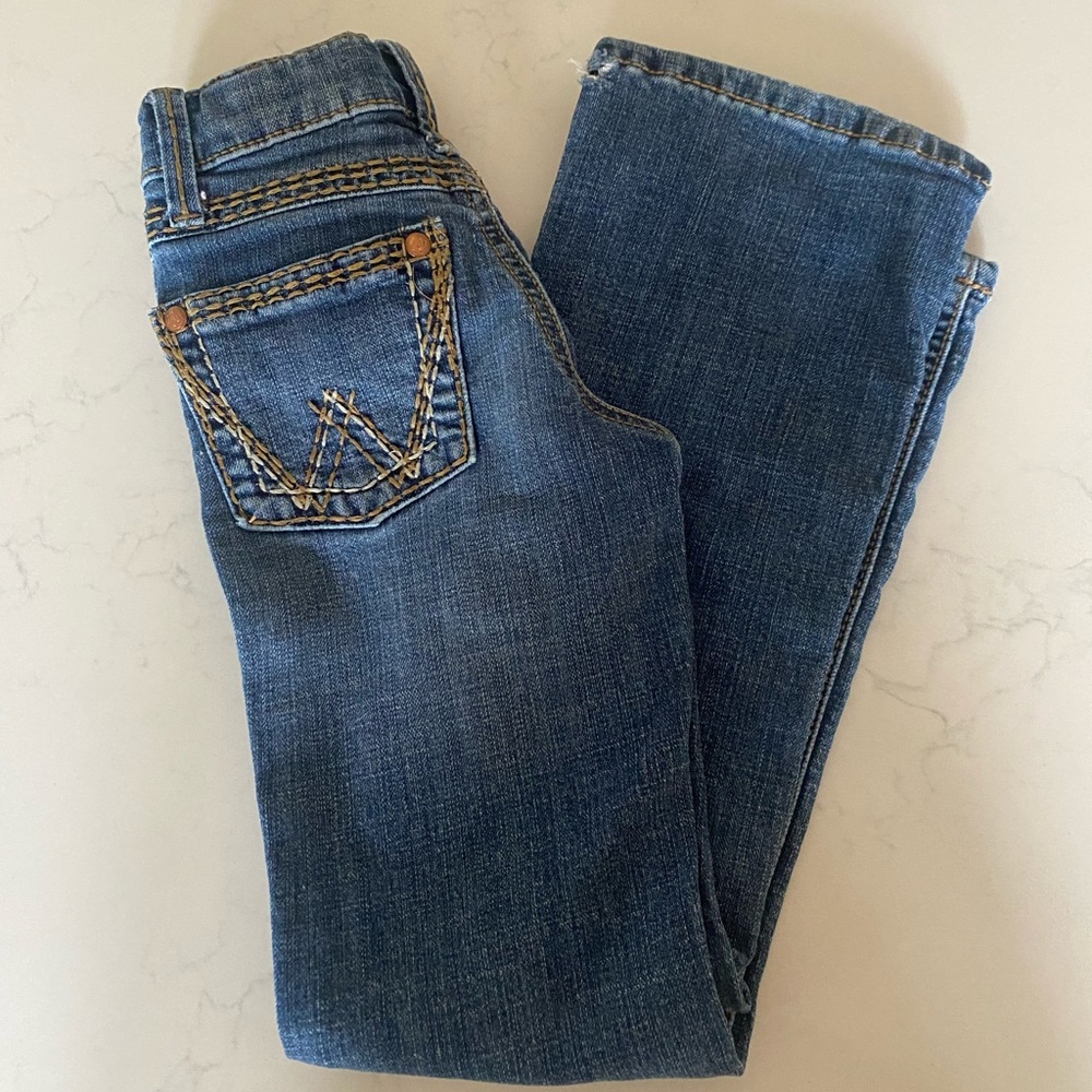 Girls Wrangler bootcut jeans size 7slim